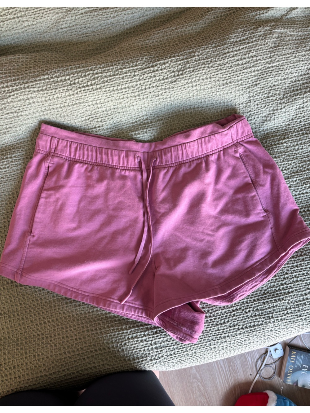 lululemon athletica inner glow shorts in color velvet dust